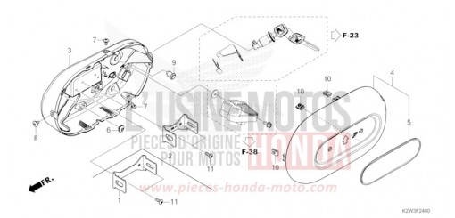 COUVERCLE LATERAL ST125AS de 2025